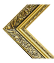 Rama sosnowa ornamentowa | ZŁOTA | 30x40 | szerokość 6cm