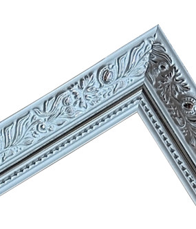 Rama sosnowa ornamentowa | BIAŁA | 30x40 | szerokość 6cm