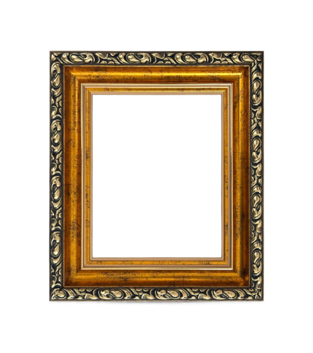 Rama sosnowa ornamentowa | ZŁOTY ANTYCZNY | 30x40 | szerokość 6cm