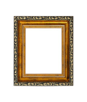 Rama sosnowa ornamentowa | 24x30 | ZŁOTY ANTYCZNY | szerokość 6cm