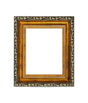 Rama sosnowa ornamentowa | 50x50 | ZŁOTY ANTYCZNY | szerokość 6cm