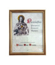 Pamiątka Pierwszej Komunii Św. | Ramka ZD + Obrazek + Personalizacja | 20x25